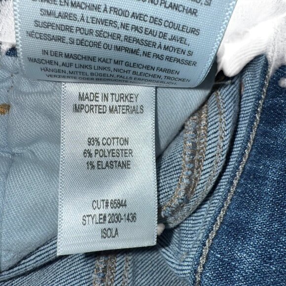 Citizens of Humanity Medium Wash Cropped Flare Jeans Raw Hem Sz 26 - Picture 8 of 8